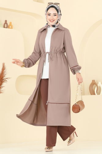 moda selvim طقم بيج 421DVL817 - Thumbnail