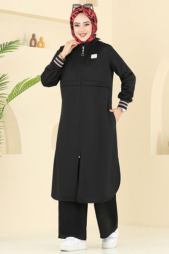 moda selvim Combined 424DVL817 Black - Thumbnail