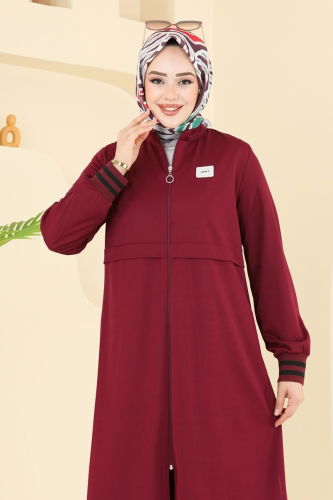 moda selvim طقم خمري 424DVL817 - Thumbnail