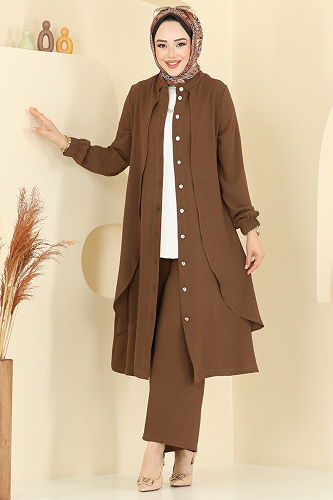 moda selvim Combined 425DVL817 Brown - Thumbnail