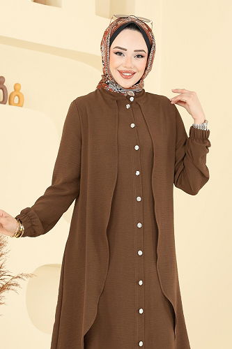 moda selvim Combined 425DVL817 Brown - Thumbnail