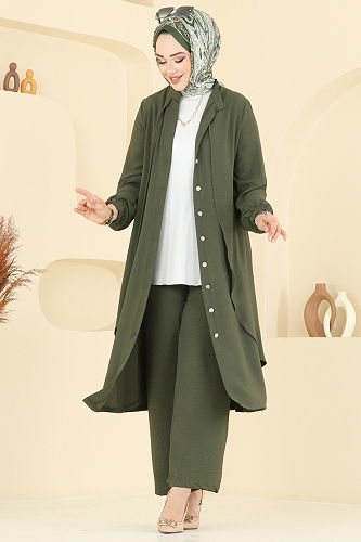 moda selvim Combined 425DVL817 Khaki - Thumbnail