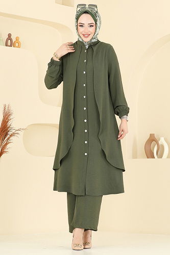 moda selvim Combined 425DVL817 Khaki - Thumbnail