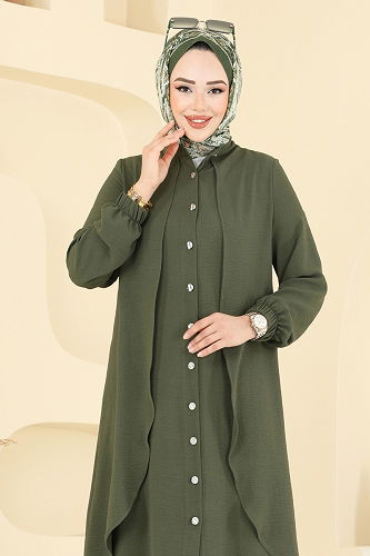 moda selvim Combined 425DVL817 Khaki - Thumbnail