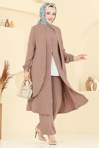 moda selvim طقم بيج 425DVL817 - Thumbnail