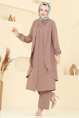 moda selvim طقم بيج 425DVL817 - Thumbnail