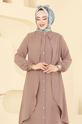 moda selvim طقم بيج 425DVL817 - Thumbnail