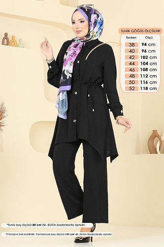 moda selvim Combined 426DVL817 Black - Thumbnail