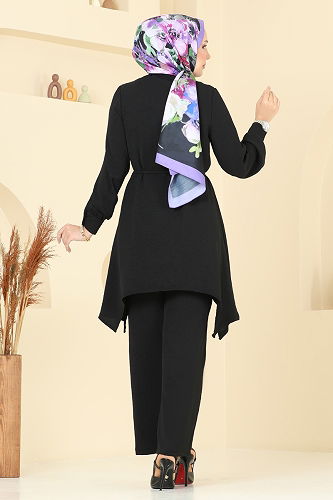 moda selvim طقم أسود 426DVL817 - Thumbnail