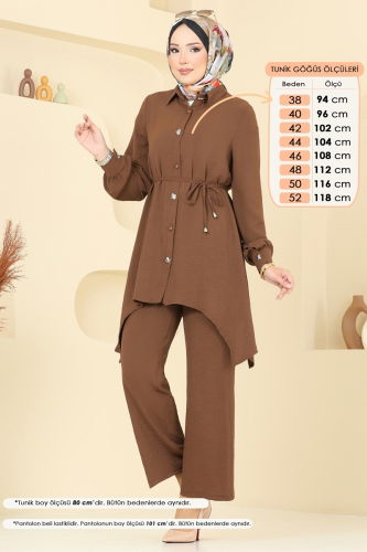 moda selvim Combined 426DVL817 Brown - Thumbnail