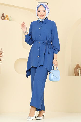 moda selvim طقم ازرق 426DVL817 - Thumbnail