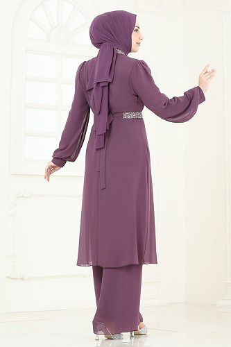 moda selvim Combined 4272AB368 Dark Lilac - Thumbnail