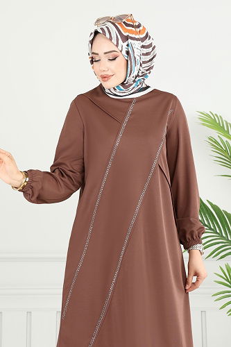 moda selvim Combined 427DVL817 Brown - Thumbnail