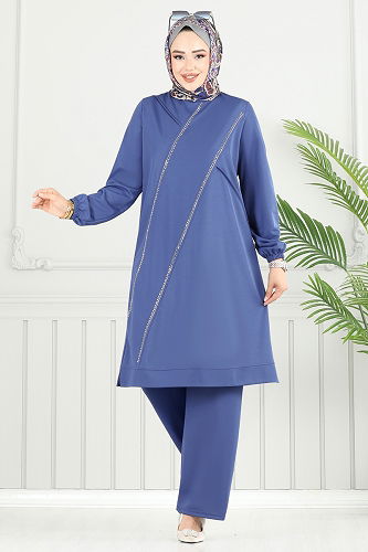 moda selvim Combined 427DVL817 Indigo - Thumbnail