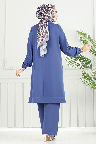 moda selvim طقم ازرق 427DVL817 - Thumbnail