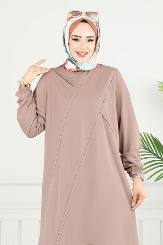 moda selvim طقم بيج 427DVL817 - Thumbnail