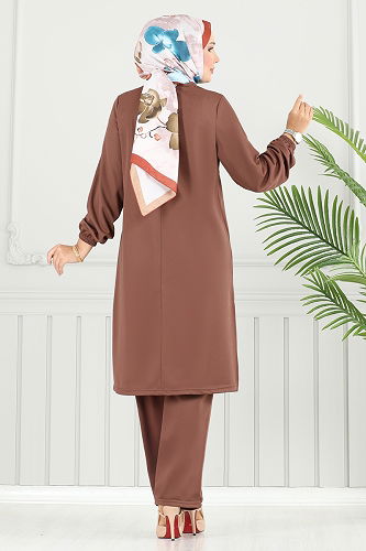 moda selvim Combined 429DVL817 Brown - Thumbnail