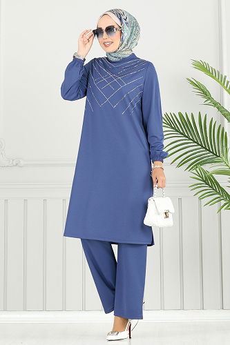 moda selvim Combined 429DVL817 Indigo - Thumbnail