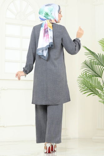 moda selvim Combined 437DVL817 Gray - Thumbnail