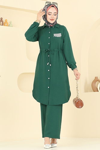 moda selvim Combined 438DVL817 Emerald - Thumbnail