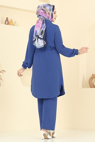 moda selvim طقم ازرق 438DVL817 - Thumbnail