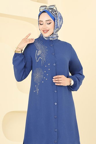 moda selvim Combined 440DVL817 Indigo - Thumbnail