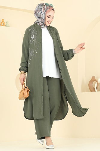 moda selvim Combined 440DVL817 Khaki - Thumbnail