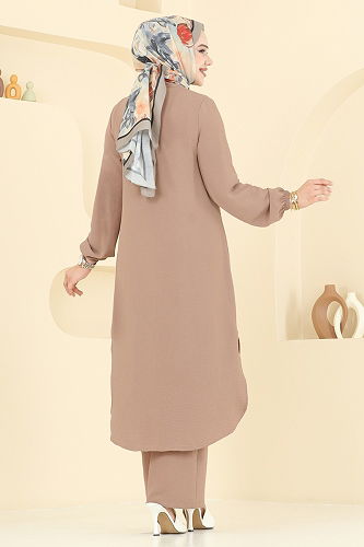 moda selvim طقم بيج 440DVL817 - Thumbnail