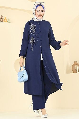 moda selvim Combined 441DVL897-M Navy Blue - Thumbnail