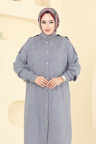 moda selvim طقم رمادي 442DVL817 - Thumbnail