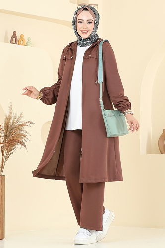 moda selvim Combined 443DVL817 Brown - Thumbnail