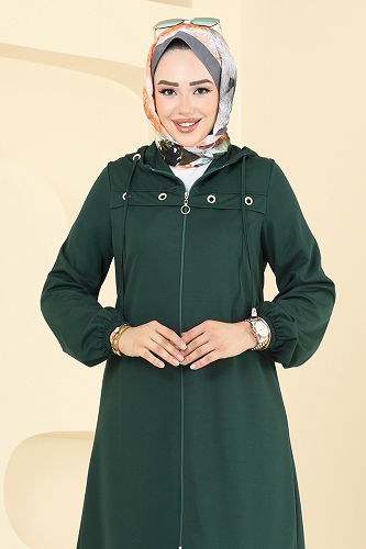 moda selvim طقم زيتي 443DVL817 - Thumbnail