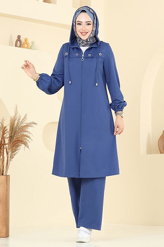 moda selvim Combined 443DVL817 Indigo - Thumbnail