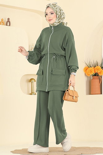 moda selvim Combined 4459BRZ597 Almond Green - Thumbnail