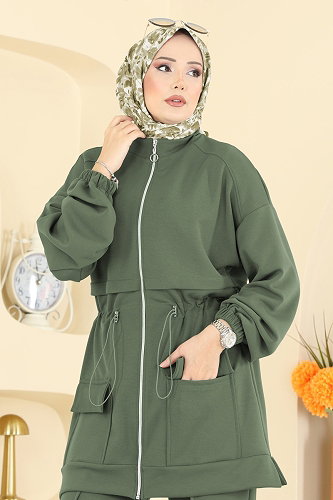 moda selvim Combined 4459BRZ597 Almond Green - Thumbnail