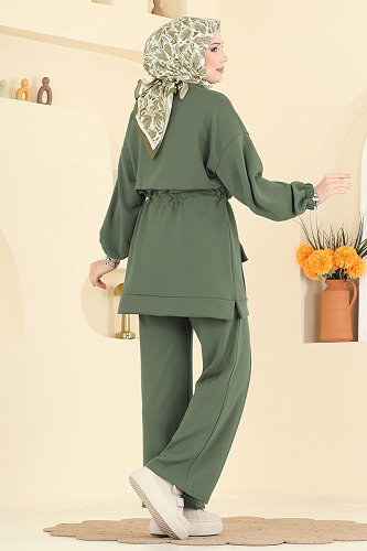 moda selvim Combined 4459BRZ597 Almond Green - Thumbnail