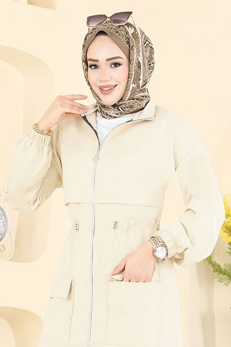 moda selvim طقم بيج 4459BRZ597 - Thumbnail