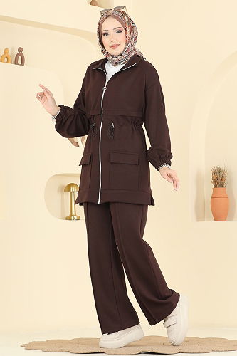 moda selvim Combined 4459BRZ597 Bitter Brown - Thumbnail