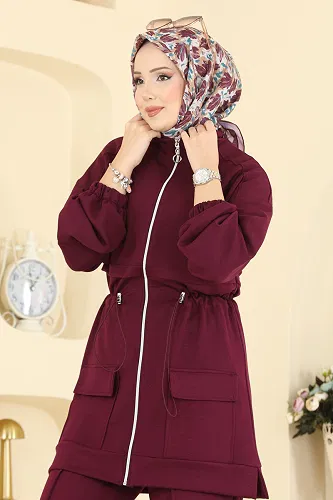 moda selvim Combined 4459BRZ597 Damson - Thumbnail