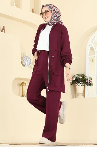 moda selvim Combined 4459BRZ597 Damson - Thumbnail