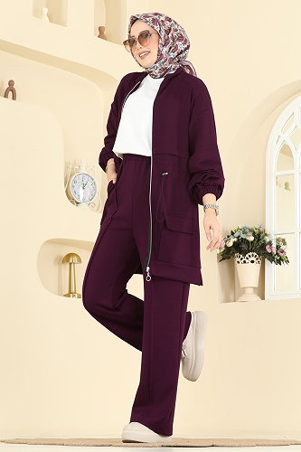 moda selvim Combined 4459BRZ597 Dark Damson - Thumbnail