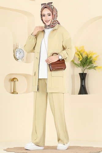 moda selvim Combined 4459BRZ597 Yellow - Thumbnail