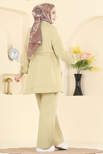 moda selvim Combined 4459BRZ597 Yellow - Thumbnail