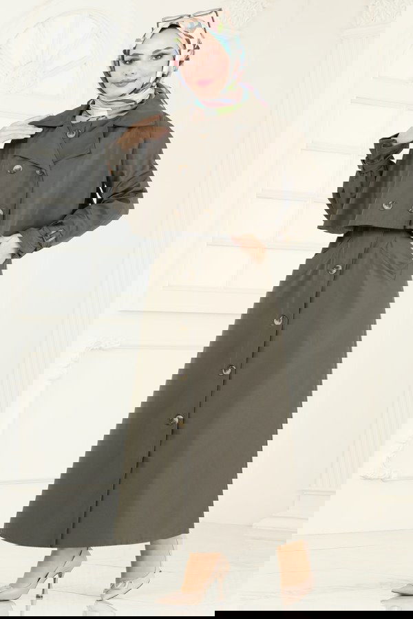 Modaselvim NET 20%+20% DISCOUNT IN THE CARD Combined 4459MSM187 Khaki