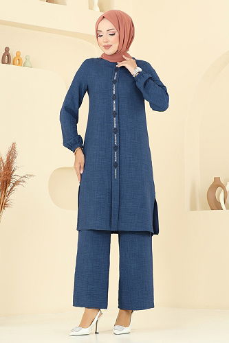 moda selvim Combined 445DVL817 Navy Blue - Thumbnail