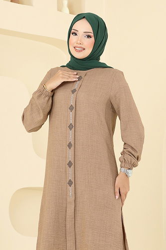 moda selvim طقم بيج 445DVL817 - Thumbnail