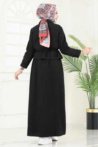 moda selvim طقم أسود 4465MSM187 - Thumbnail
