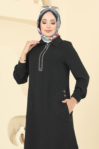 moda selvim Combined 446DVL817 Black - Thumbnail