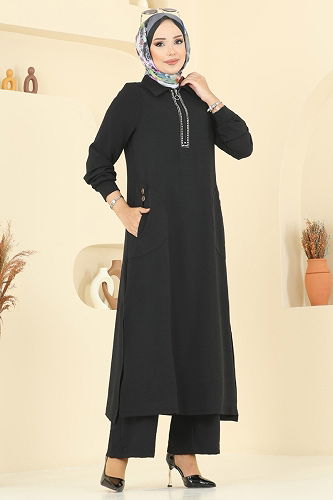 moda selvim Combined 446DVL817 Black - Thumbnail