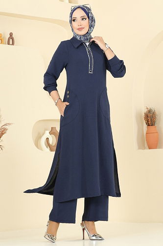 moda selvim Combined 446DVL817 Navy Blue - Thumbnail